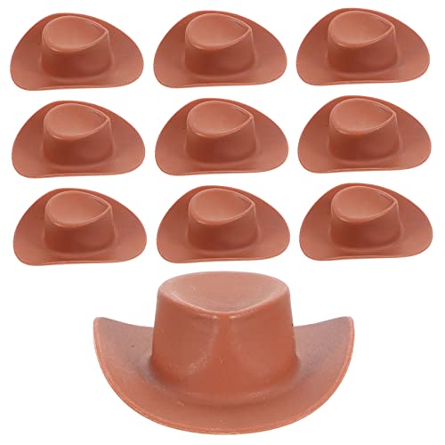 BCOATH Puppenhut Winziger Miniatur Weinflasche Party Puppenzylinder Dekoration Winzige Puppenhaus Westernhut Abdeckkappe Cowgirl Kuchenhüte Hut Minihut Ornament von BCOATH