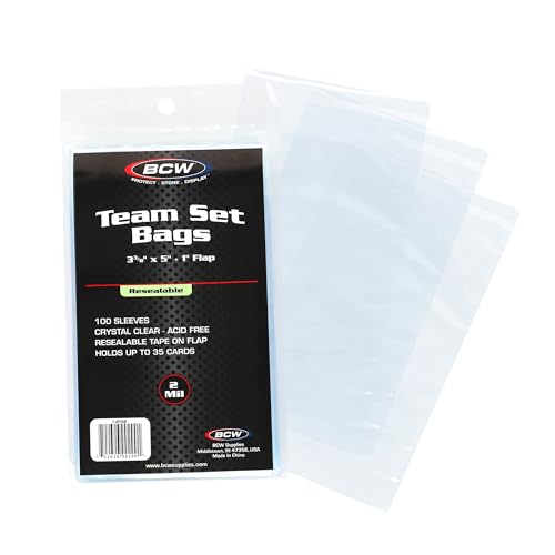 Re-Sealable Team Set Bags (100 Count) von BCW