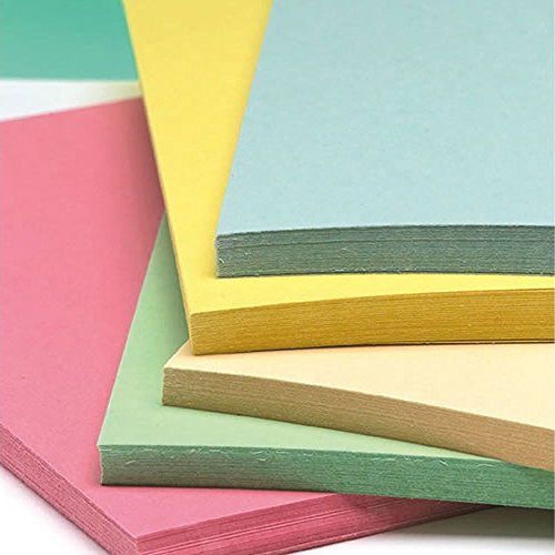 BCreativetolearn C303 Pastell 100% Recycelt 180GSM 100 Blatt - Verwendung Zum Erstellen, Drucken Und Kopieren Von Karteikarten |Gemischte Farben|A5 von BCreativetolearn