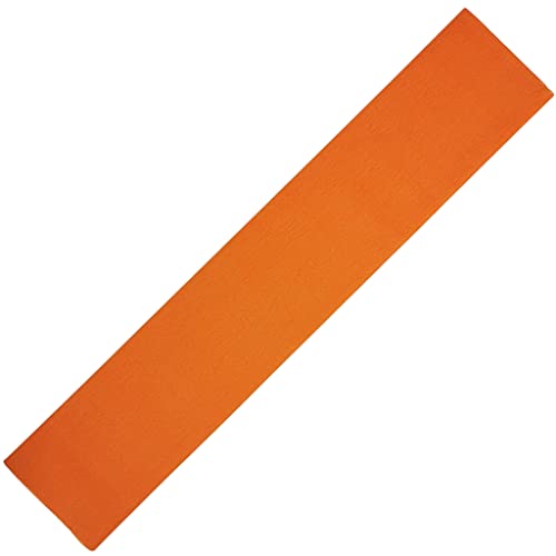 Große orangefarbene Krepppapierbögen, Seidenpapier-Alternative, leuchtende Farben zum Basteln von Papierschlangen, Papierblumen und Geschenkpapier, 50 cm x 300 cm Rolle Papier. von BCreativetolearn