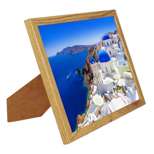 BD ART Bilderrahmen 20x25 Eiche MDF-Holz moderner Fotorahmen zum Aufhängen an der Wand oder zum Platzieren auf einem Schrank von BD ART