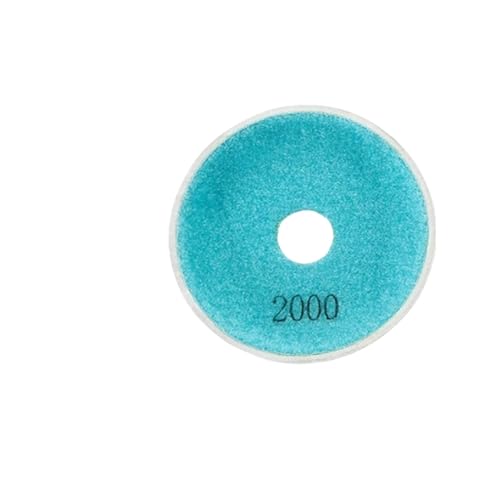 BDAYEK Polierpads 4 Zoll 100 mm Gebogene weiche Schleifscheibe 50–3000 Körnungen, schüsselförmige Nasspolierscheibe, Diamant-Schleifpad, Winkelschleifer-Zubehör, 1 Stück/7 Stück(2000grit) von BDAYEK