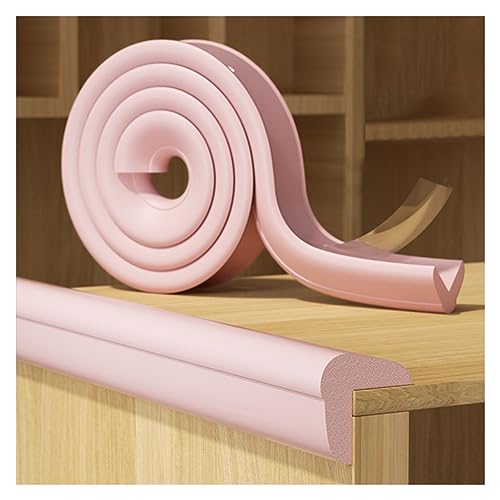 BDAYEK Schaumstoff-Schutzkanten Kantenschutz, Eckenschutz for scharfe Kanten, Kantenschutzpolster, Eckenschutz aus Schaumstoff for Tischkanten und scharfe Ecken (grau, 2 Stück)(Pink,3pcs) von BDAYEK