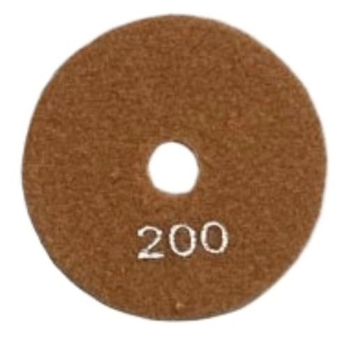 Polierpads 1 Stück 4 Zoll 100 mm Schleifdiamant-Metall-Polierpad for Schleifen von Stein, Marmor, Granit, Quarz, Beton, Boden-Schleifscheibe(200) von BDAYEK