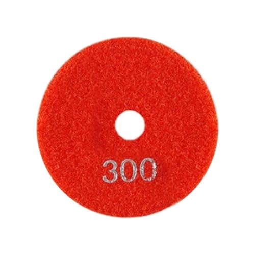 Polierpads 100 mm 10,2 cm Diamant-Polierpads, Nass- und Trocken-Polierscheibe, Schleifmittel for Schleifen von Marmor, Granit, Beton, Schleifen von Arbeitsplatten, Stein(300 Grits) von BDAYEK