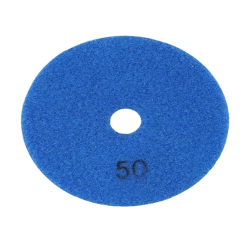 Polierpads 100 mm 10,2 cm Diamant-Polierpads, Nass- und Trocken-Polierscheibe, Schleifmittel for Schleifen von Marmor, Granit, Beton, Schleifen von Arbeitsplatten, Stein(50 Grits) von BDAYEK