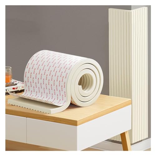 Schaumstoff-Schutzkanten Schaumstoffstreifen, 20 cm breiter, selbstklebender Kantenschutz for Kinder, Kollisionskantenschutzstreifen for Möbel, Kamin, Schreibtisch, Arbeitsplatte, Blau-20 m(White,5m/1 von BDAYEK