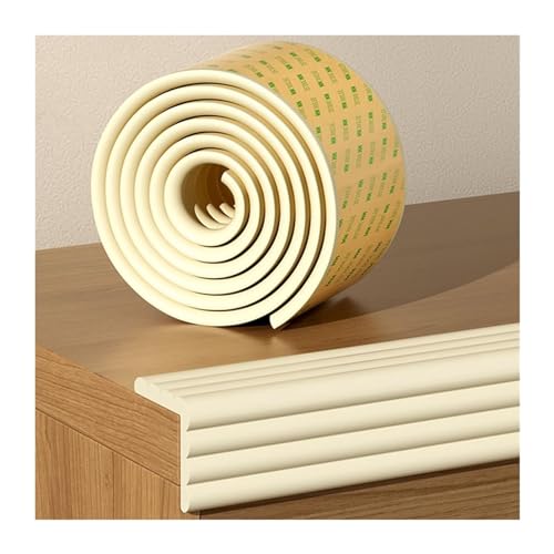 Schaumstoff-Schutzkanten Schaumstoffstreifen, 8 cm breit, selbstklebend, Polsterpuffer, Kollisionskantenschutzstreifen for Glastische, Möbel, Kamine, Blau, 10 m(Beige,2m/6.56ft) von BDAYEK