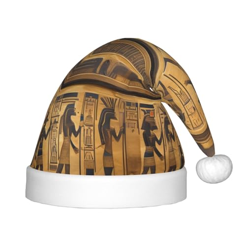 BDDFN Ägypten Hieroglyphen Druck Xmas Party Outdoor Stirnbänder Weihnachten Nikolausmütze Urlaub Party Kopfbedeckung Zubehör von BDDFN