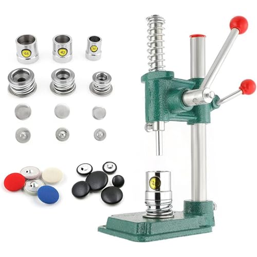 DIY Button Maker Kit, Runde Stoffknopf-Pressmaschine Mit 3 Formen (18, 25, 30 Mm), 300 Knopfzubehör, DIY Handgefertigtes Knopfwerkzeug Mit Stoffbezug Für Kleidung, Accessoires, Taschen von BDJSN