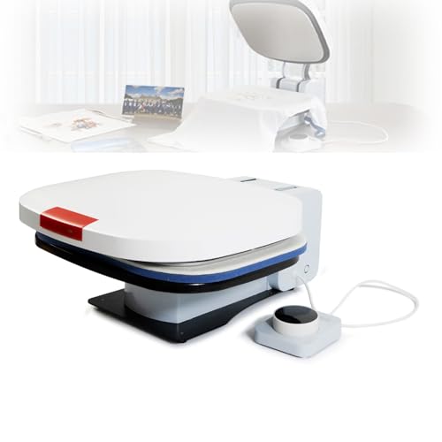 Tragbare Transferpresse, 15 x 12 Zoll große Smart-T-Shirt-Pressmaschine mit automatischer Entriegelung, professionelle Haushalts-Wärmeübertragungsmaschine für HTV-, Sublimations- und Wärmeübertragungs von BDJSN