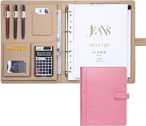 Ablagemappe， Executive File Legal Document Organizer mit Taschen for Männer und Frauen(Roze) von BDSHGRDH