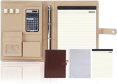 Ablagemappe， S Binder Superior Vegan Leder Business Business Planer for Schule Büro Konferenz Notizblock(Brown a) von BDSHGRDH