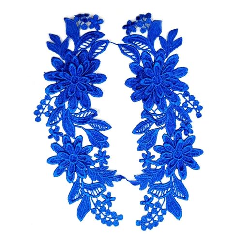 Applique nähen， 3D-Stickerei-Spitzenapplikation for Hochzeitskleid-Dekoration, DIY-Kleidung, Nähzubehör(Blue) von BDSHGRDH