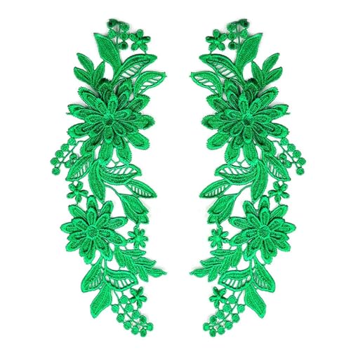 Applique nähen， 3D-Stickerei-Spitzenapplikation for Hochzeitskleid-Dekoration, DIY-Kleidung, Nähzubehör(Green) von BDSHGRDH