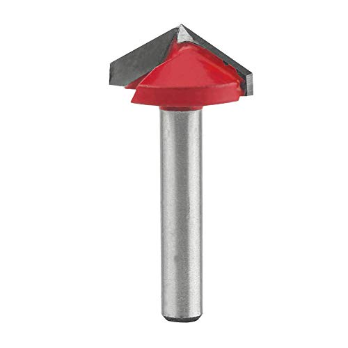 V-Nutfräser von BE-TOOL, 22 mm × 120 ° Hartmetallbestückt, 2 Nuten, V-Typ, Nutfräser, CNC-Gravur, 3D-Holzbearbeitung, Fräser mit 6-mm-Schaft von BE-TOOL