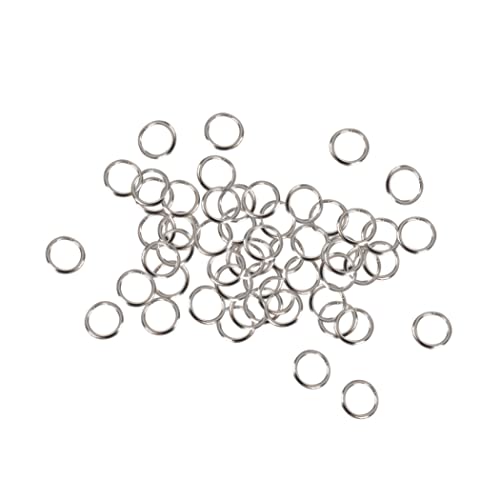 BEAHING Kleine Splitringe, 50 PCs Split Ringe kleine Schlüsselringe Schüttgutschlüsselkettenringe für die Schlüsselorganisation DIY Crafts Keyrings 9mm von BEAHING