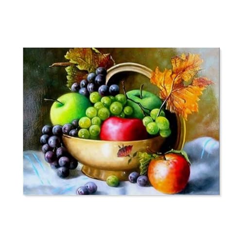 BEAYODKP Malen nach Zahlen，Stillleben Frucht，diy malen nach zahlen erwachsene landsch Mit Pinsel und Acrylfarbe Kits Theme Digital Home Wall Artwork（20x30cm） 7,8x11,8 pouces-C6 von BEAYODKP