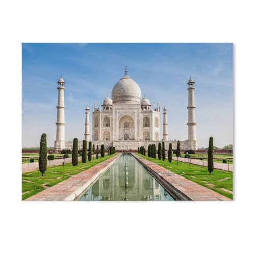 BEAYODKP Malen nach Zahlen,Taj Mahal, Indien,DIY Set für Kinder Erwachsene Leinwand Acrylgemälde Kunsthandwerk Zuhause bunte（20x30cm） 7.8x11.8 Zoll-633 von BEAYODKP