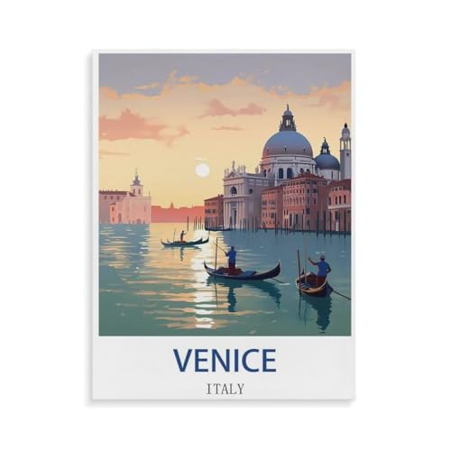 BEAYODKP Malen nach Zahlen,Venedig Italien,DIY Set für Kinder Erwachsene Leinwand Acrylgemälde Kunsthandwerk Zuhause bunte(40x50cm-O33 von BEAYODKP