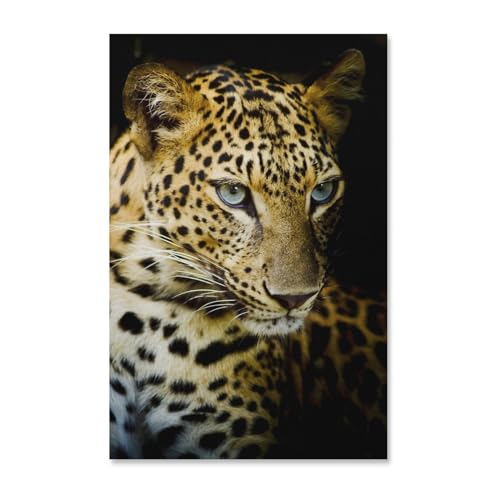 BEAYODKP Tier edlen Leoparden,Malen nach Zahlen Set für Erwachsene Kinder Anfänger selber auf Leinwand malen nach Zahlen zur Heimdekoration（50x60cm） 19.6x23.6 Zoll-60 von BEAYODKP