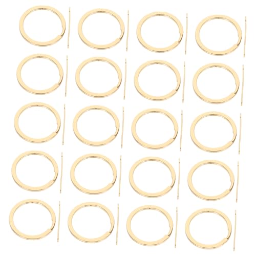 20 Stück Schlüsselanhänger Schlüsselanhänger Schlüsselanhänger Ringe Offener Biegering Schlüsselanhänger Halter Kreisförmige Ringclips Schlüsselanhänger Schlüsselhalter Ring BEBEMOKO von BEBEMOKO