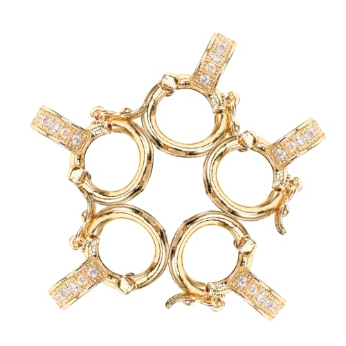 5st Umrüstschnalle Schmuck Armbandschnallen Halsketten-konverterschnallen Kleine Verschlüsse Verbindungsstücke Für Armband Selber Machen Armbandverlängerungen Kupfer Golden BEBEMOKO von BEBEMOKO