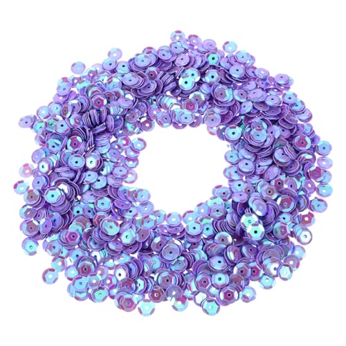 BEBEMOKO 1 Farbplattierte Pailletten DIY schmuck pailletten DIY-Material Ballonfüller-Pailletten Pailletten von Hand nähen Dekor Pailletten für Heimwerker Nähzubehör Kleidung Acryl Violet von BEBEMOKO