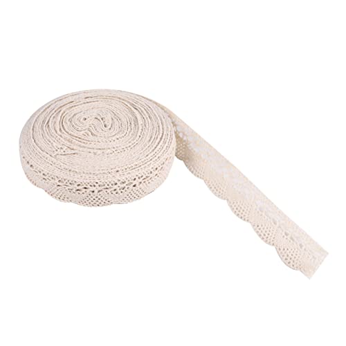 BEBEMOKO 1 Rolle 10 Yards Spitzenband Aus Baumwolle Mit Spitzenbesatz Dekoratives Schlaufenband Zum Nähen Und Basteln Ideal Für Hochzeiten Und Kreative DIY Projekte von BEBEMOKO