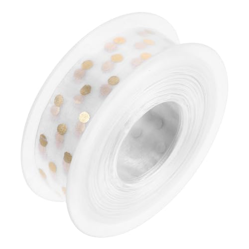 BEBEMOKO 1 Rolle Glitzerband mit Punkten, Geschenkverpackung, Band für Bastelarbeiten, Schleifenknoten-Zubehör, glatte Textur, elegantes Design für Feiern BEBEMOKO 1 Rolle Glitzerband mit Punkten, Geschenkverpackung, Band für Bastelarbeiten, Schleifenknoten-Zubehör, glatte Textur, elegantes Design für Feiern von BEBEMOKO