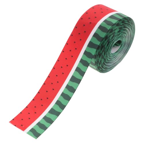 BEBEMOKO 1 Rolle Wassermelonenband geschenkband geschenkverpackung Handgewebtes Band Dekorationsband Schleifenband Verpackungsband Neuheit Party-Geschenkbänder DIY-Band basteln Polyester von BEBEMOKO