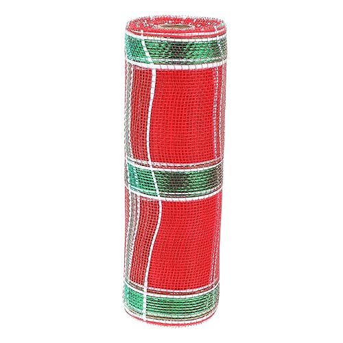 BEBEMOKO 1 Rolle dekoratives Netzband Tischläufer Herbstband Strassband zerknitterte Bänder Band Rosen Hochzeitsdekorationen Hochzeitsband für Bänder für Abschlussball rotes Band Polyester von BEBEMOKO