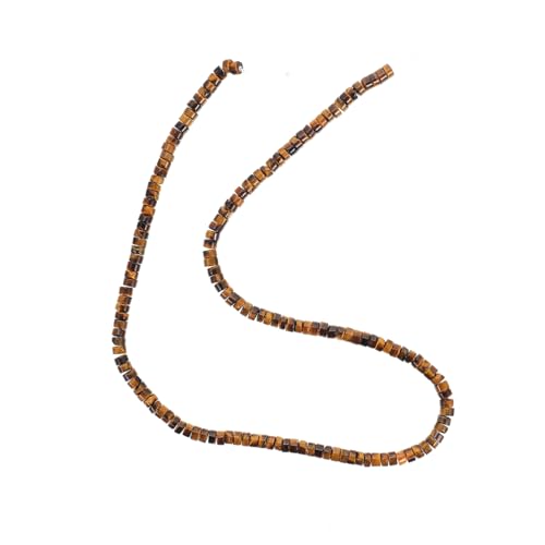 BEBEMOKO 1 Saite Separator perlen gemstone beads bastelzeug geschke schmuckwerkzeug Halskette lose Perle Schmuck lose Perlen exquisite Abstandsperle Bastelperlen selber machen Stein Brown von BEBEMOKO