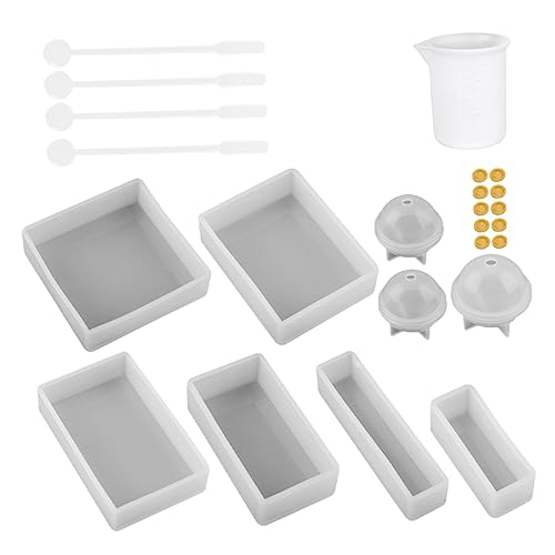 BEBEMOKO 1 Set/30pcs Kleber Drop DIY Tool Kit Kreative Kristall -epoxidwürfel -formmensch Set von BEBEMOKO