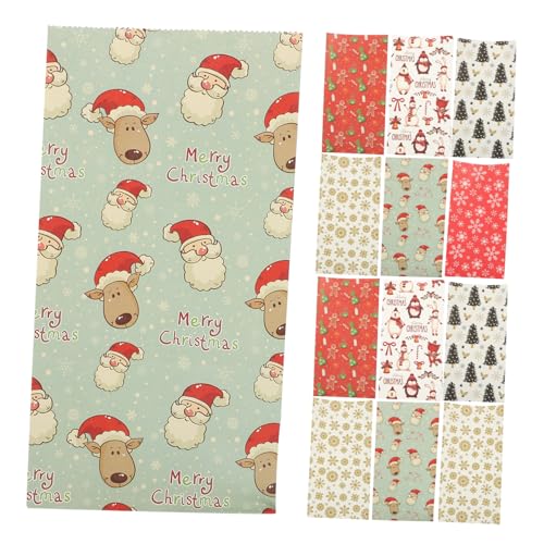 BEBEMOKO 1 Set Adventskalender Papiertüten Papier Leckerli-Boxen Urlaub Gastgeschenke Taschen Weihnachten Boxen Kekstüten Urlaub Leckerli-Tüten Xmas Treat Bags Cookie Boxes Dessert Boxes von BEBEMOKO