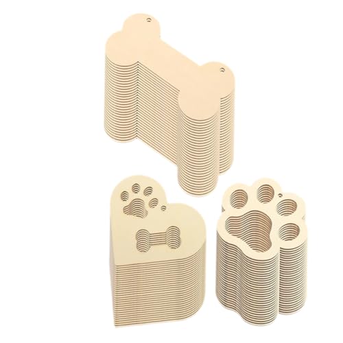 BEBEMOKO 1 Set Knochenholzspäne Bastelbedarf Handwerk Etiketten DIY Supplies Bastelbedarf DIY Holzscheiben Holz Handwerk Graffiti Chip DIY Unlackierte Holzausschnitte Blank Holzspäne Holz Beige von BEBEMOKO