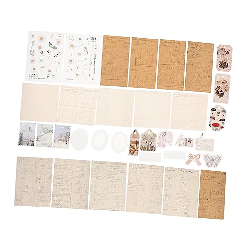 BEBEMOKO 1 Set Multi-Material Pack Aufkleber Dekor Aufkleber für Journaling Aufkleber Ästhetische Scrapbook Stuff Aufkleber für Klebebandbedarf Bücher Kit Fotoalbum Meme Pet Junk Papier von BEBEMOKO