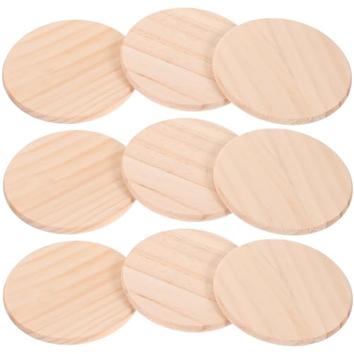 BEBEMOKO 1 Set Untersetzer Getränkebecher Pad Tassengrundplatten Tassenunterlage Hitzebeständige Tassenmatte DIY Zubehör Holz von BEBEMOKO