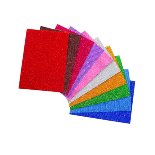 BEBEMOKO 10 Blatt Buntes Wellpappe Bastelpapier Für Kinder Handgefertigte Papierbögen Verschiedenen Farben Ideal Für Kreative Projekte Scrapbooking Und DIY Arbeiten von BEBEMOKO