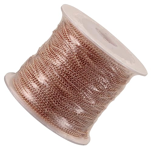 BEBEMOKO 10 Meter DIY Schmuckkette Aus Rosé Ideal Für Halsketten Und Armbänder Bastelbedarf Für Schmuckherstellung Langlebig Und Vielseitig von BEBEMOKO