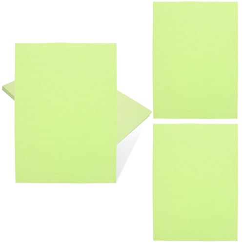 BEBEMOKO 100 Blatt Farbiges A4-papier Weißes Baupapier Druckpapier Druckerpapier Baupapier Verschiedene Farben Weißes Papier Farbiges Papier Konstruktionspapier Zeichenpapier Light Green von BEBEMOKO