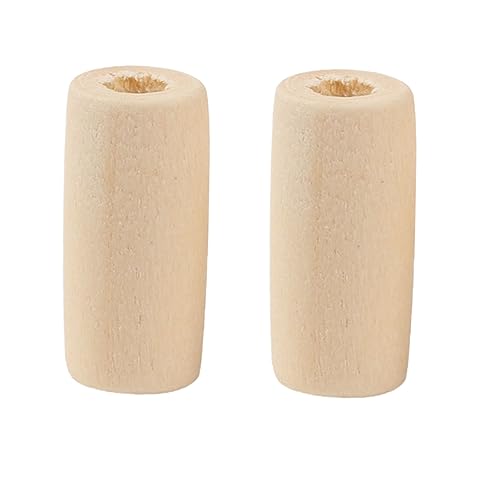 BEBEMOKO 100 Stück Holz-Perlenmaterial, lustige Perlen, Jumbo-Stäbchen zum Basteln, Perlen, Bastelperlen für Schmuckherstellung, Heimdekoration, Dübel, Füller, Charms für Bastelarbeiten, Perlen-Set, von BEBEMOKO