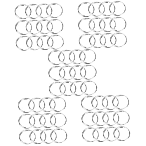 BEBEMOKO 1000 Stück Schlüsselring Schlüsselanhänger Ring Schlüsselanhänger Ringe Bulk Schlüsselhalter Spaltringe Bulk Der Ring Schlüsselanhänger Zubehör Schmuckherstellung Biegeringe Stahl O-Ring von BEBEMOKO