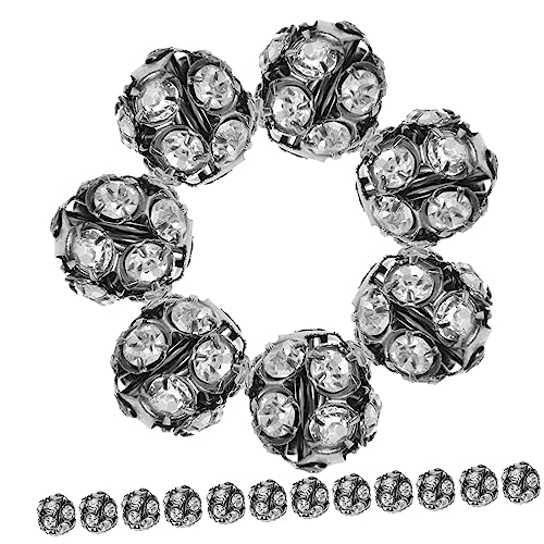 BEBEMOKO 10mm Rhinestone Perlen Für DIY Schmuckherstellung Pro Packung 3 Packungen Weiche Tonperlen Für Armbänder Und Halsketten Ideal Für Kreative Bastelprojekte von BEBEMOKO