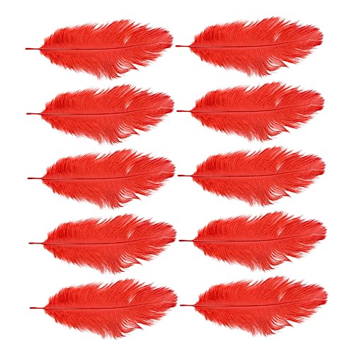 BEBEMOKO 10pcs Strauß DIY Gans Party Supplies Home Decoration Wedding Decoration DIY Making Accessories Furniture Decoration Red von BEBEMOKO