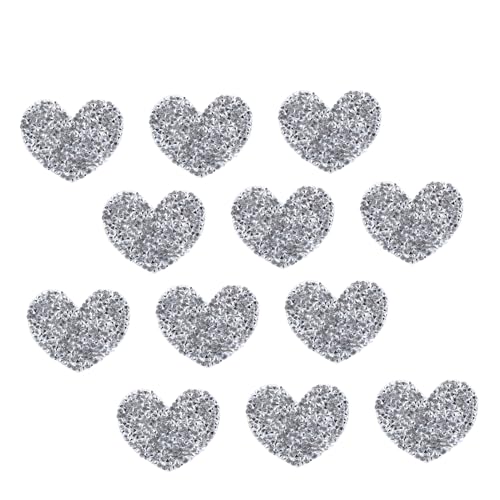 BEBEMOKO 12 x Herz-Strass-Flicken, dekorative Kleidungsreparatur-Aufkleber für Taschen und Bastelarbeiten, Herz-Applikationen für Freunde, einfache Anwendung BEBEMOKO 12 x Herz-Strass-Flicken, dekorative Kleidungsreparatur-Aufkleber für Taschen und Bastelarbeiten, Herz-Applikationen für Freunde, einfache Anwendung von BEBEMOKO