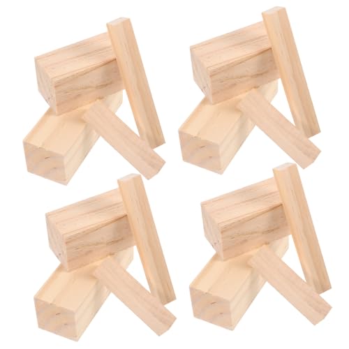 BEBEMOKO 16 Stück Holzblöcke zum Selbermachen, unlackierte Massivholzsäulen für Whittling Craft Projekte, Heimtextilien für Anfänger, einfach zu bemalen und BEBEMOKO 16 Stück Holzblöcke zum Selbermachen, unlackierte Massivholzsäulen für Whittling Craft Projekte, Heimtextilien für Anfänger, einfach zu bemalen und von BEBEMOKO