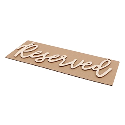 BEBEMOKO 2 Stück Reservierte Kartenregale Pastell Banner Tisch Hochzeit reserviert Sitzschild Reserviert Schilder Hochzeit Stuhl Hochzeit Stuhl Schilder Halter Home Party Eingang Schild Hoch Golden von BEBEMOKO