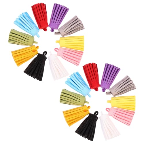 BEBEMOKO 20 Stück rollende Quasten-Ohrring-Anhänger für Bastelarbeiten, Zubehör für Schmuck, Schlüsselanhänger, Handy-Dekorationen, einfach zu befestigen, Geschenk für Bastelliebhaber BEBEMOKO 20 Stück rollende Quasten-Ohrring-Anhänger für Bastelarbeiten, Zubehör für Schmuck, Schlüsselanhänger, Handy-Dekorationen, einfach zu befestigen, Geschenk für Bastelliebhaber von BEBEMOKO