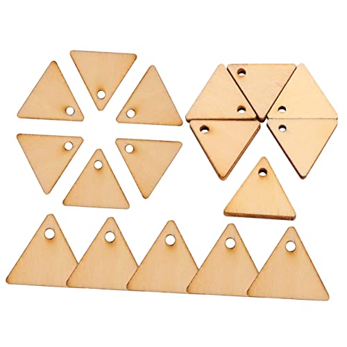 BEBEMOKO 200 Stück unlackierte dreieckige Holzausschnitte mit Loch für DIY Handwerk Malerei Hochzeit Ornamente Weihnachtsdekorationen glatte Oberfläche natürliche Stücke BEBEMOKO 200 Stück unlackierte dreieckige Holzausschnitte mit Loch für DIY Handwerk Malerei Hochzeit Ornamente Weihnachtsdekorationen glatte Oberfläche natürliche Stücke von BEBEMOKO